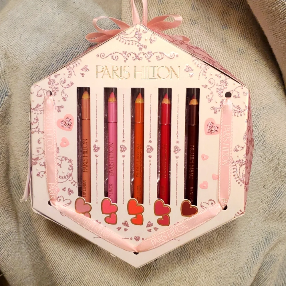 Paris Hilton Lippie Matchmaker Set Of 5 Lipsticks & 5 Lip Liners New